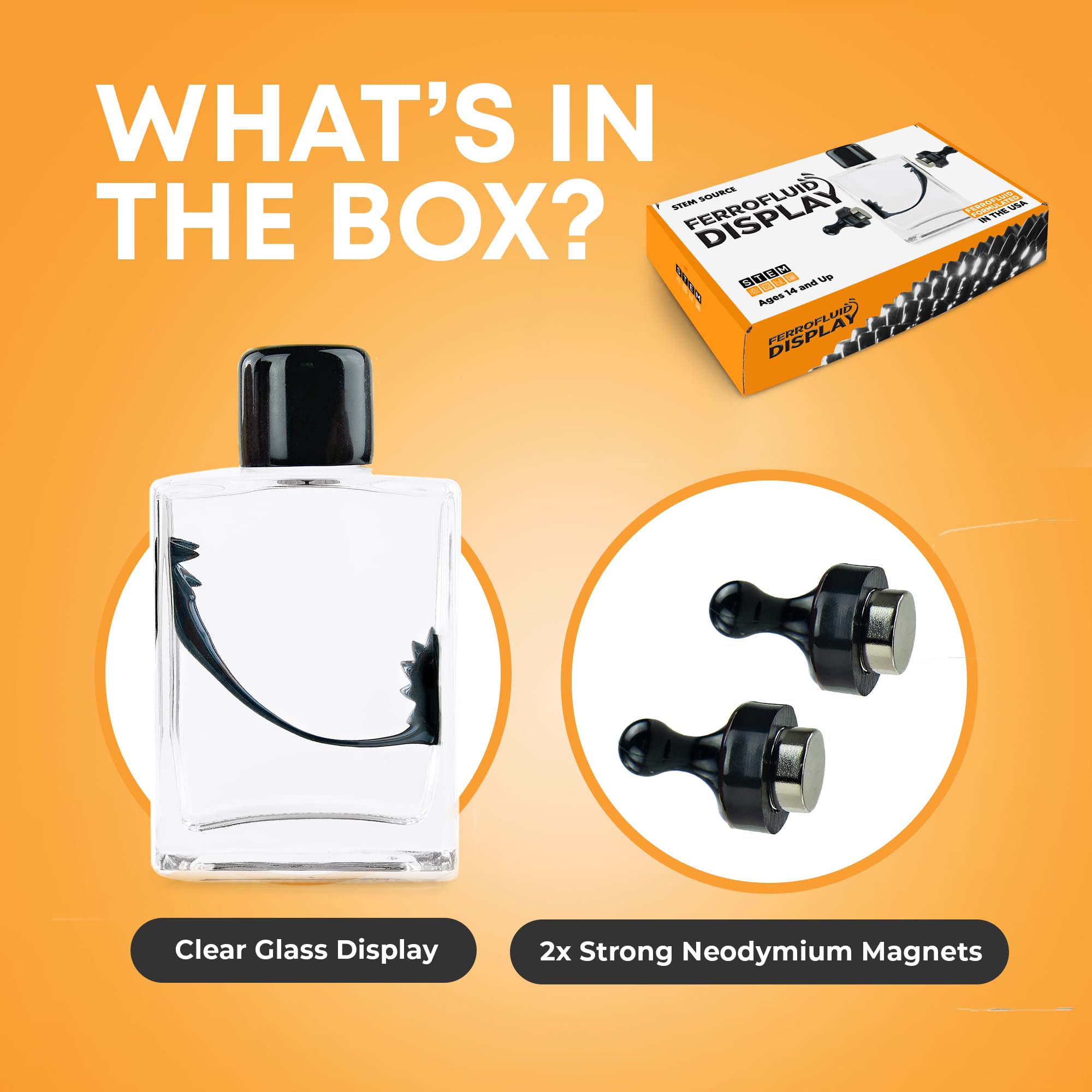 Amazon.com: STEM Source Ferrofluid Kit, Sealed Bottle & 2 Magnets